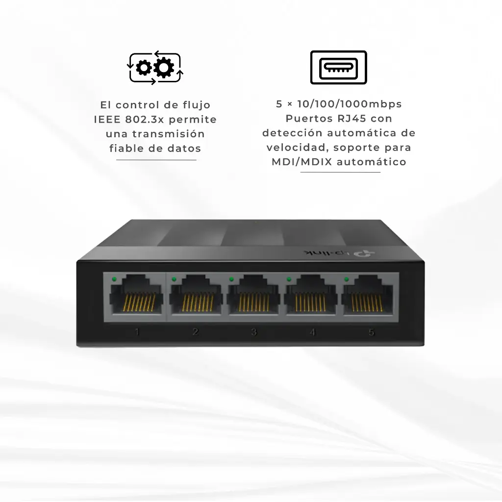 LS1005G | SWITH 5 PUERTOS GIGABIT