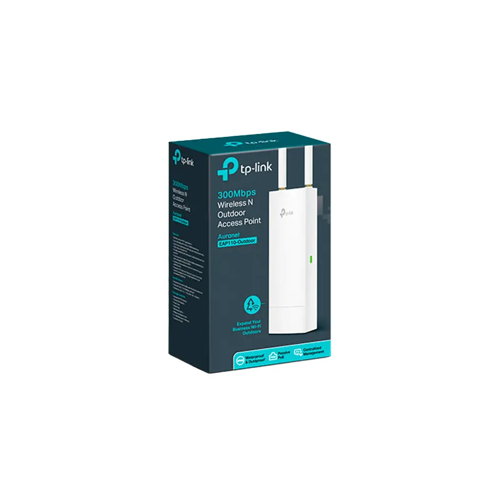 EAP110-EXT | ACCES POINT INALAMBRIVO PARA EXTERIOR WIFI DE HASTA 300Mps MIMO 2x2