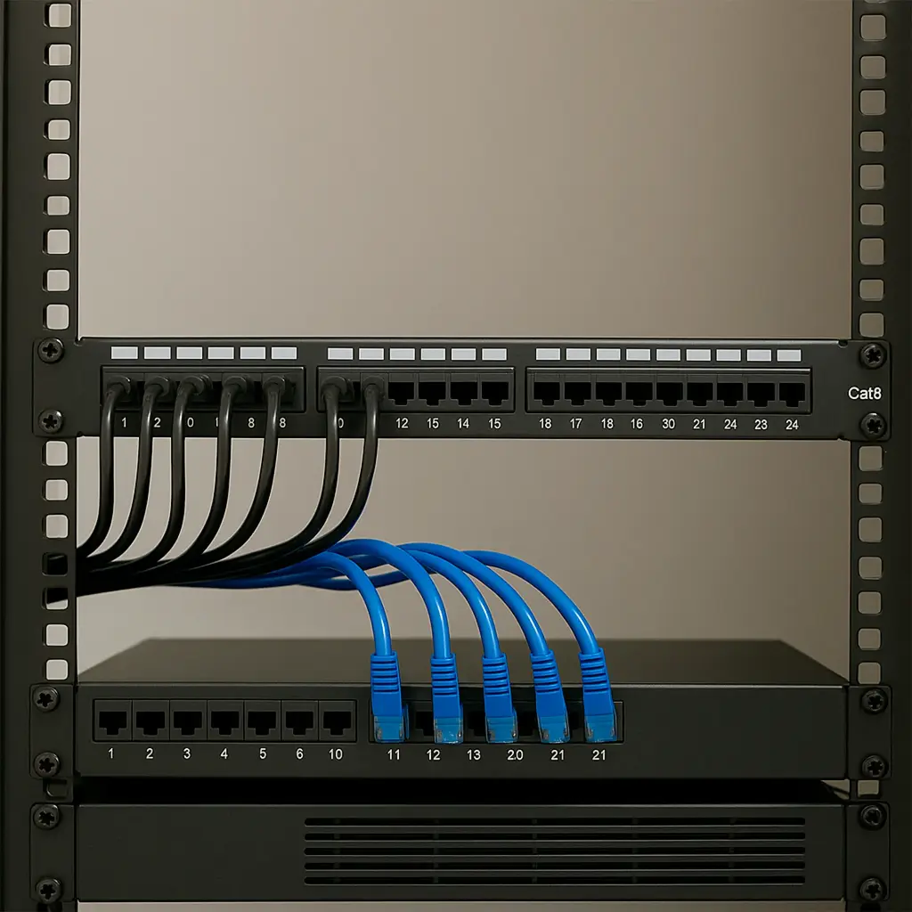 NPP6A24-1624 | PATCH PANEL CAT 6A 24 PUERTOS 1U