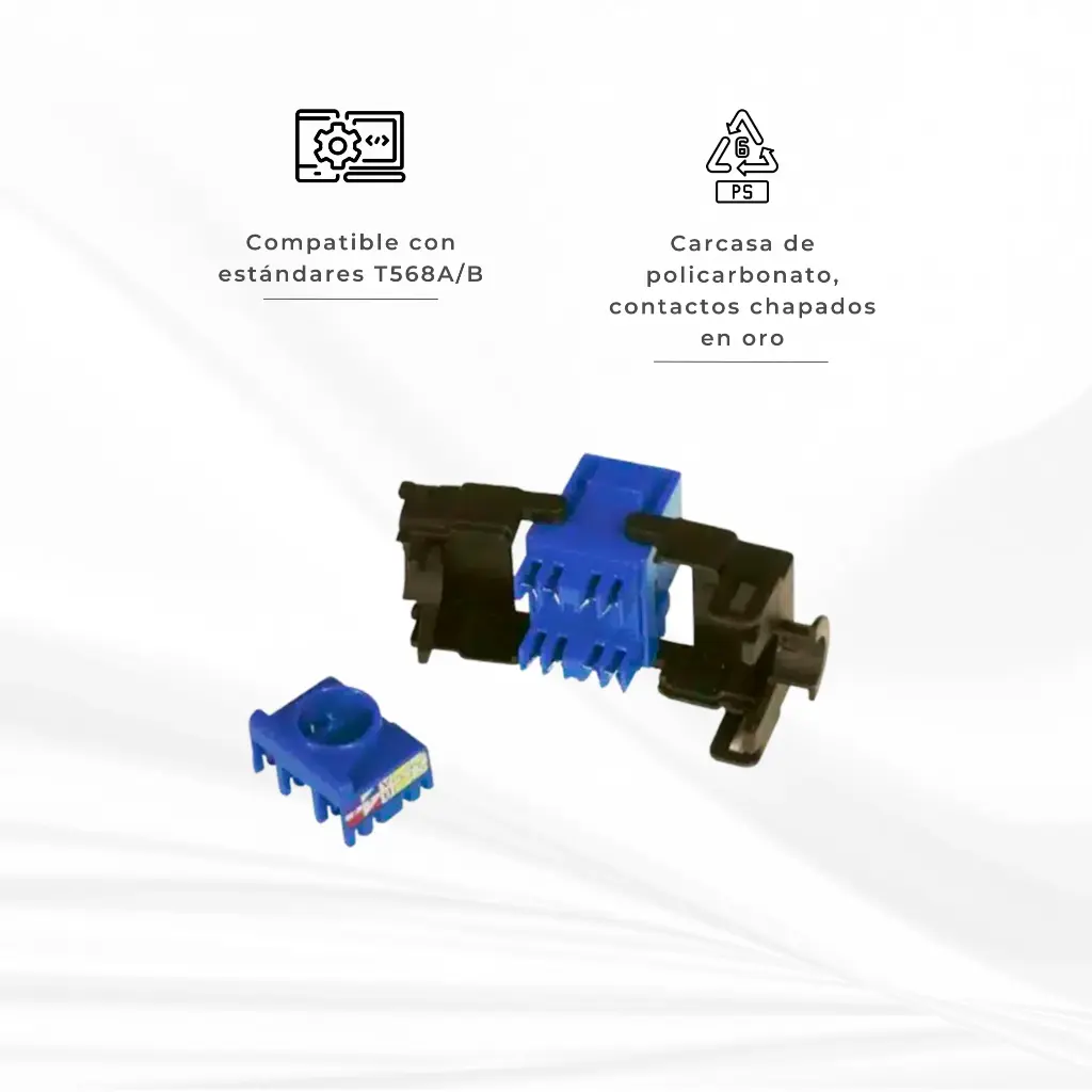 NJA6-0601 | JACK CAT 6 UTP AZUL POWEST