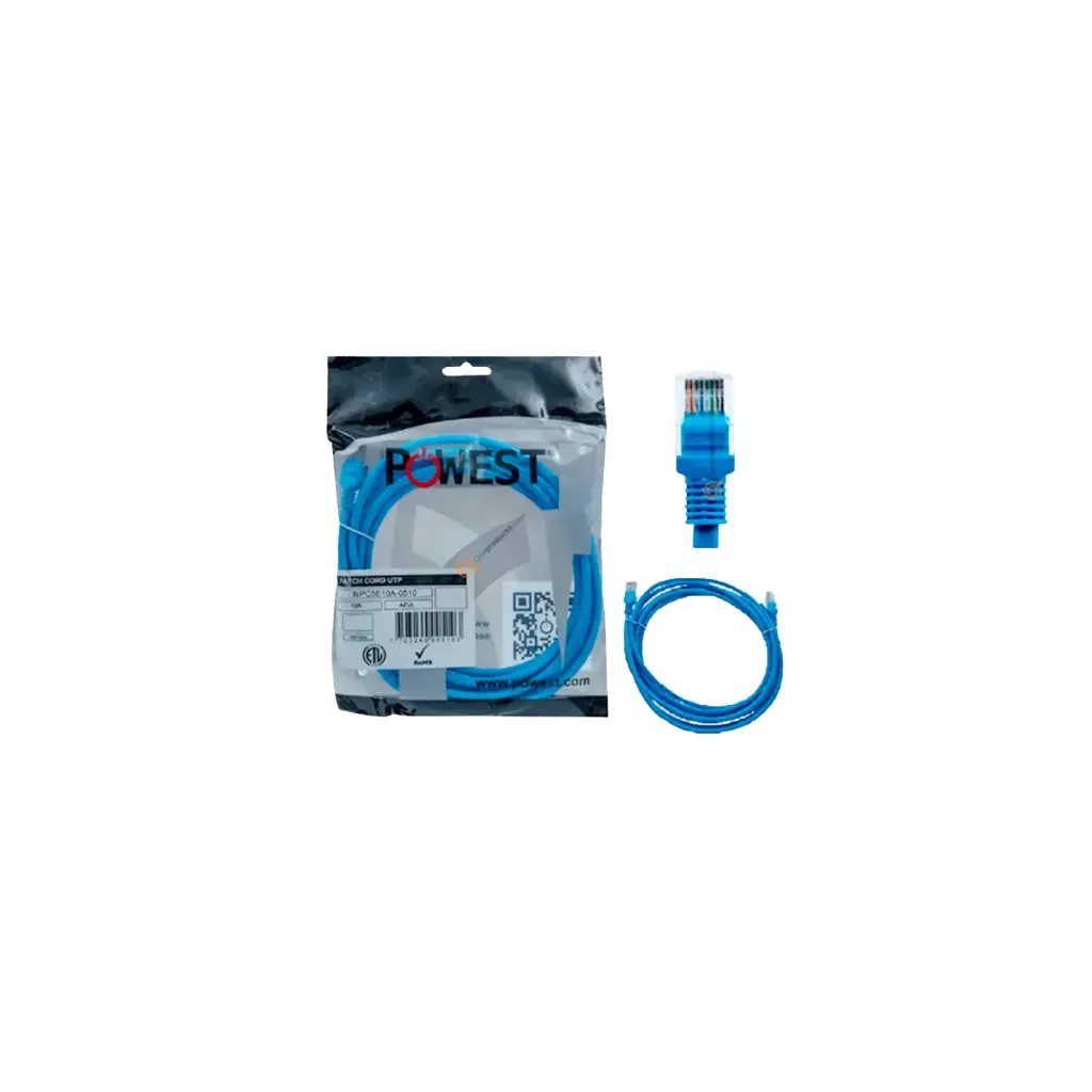 NPC6A3A-1603 | PATCH CORD CAT 6A 3TF AZUL POWEST