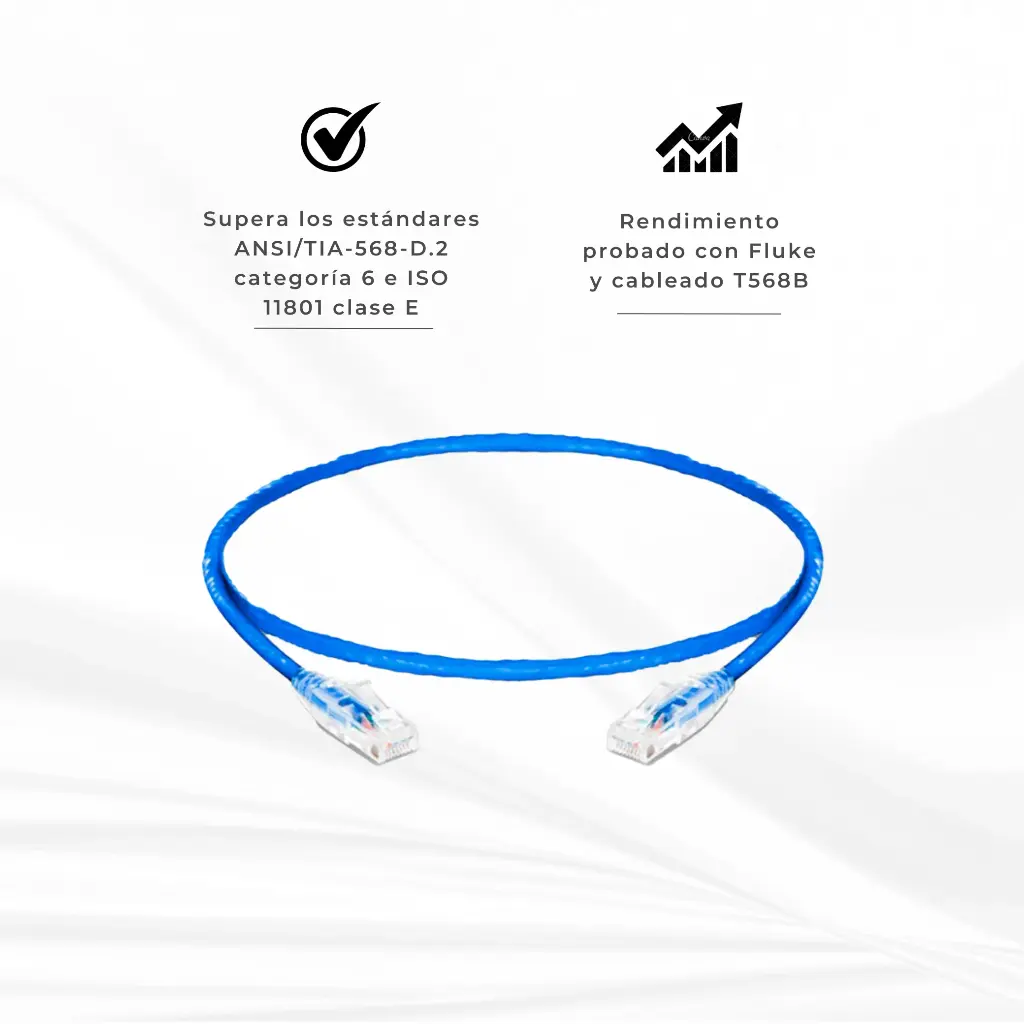 NPC6A3A-1603 | PATCH CORD CAT 6A 3TF AZUL POWEST
