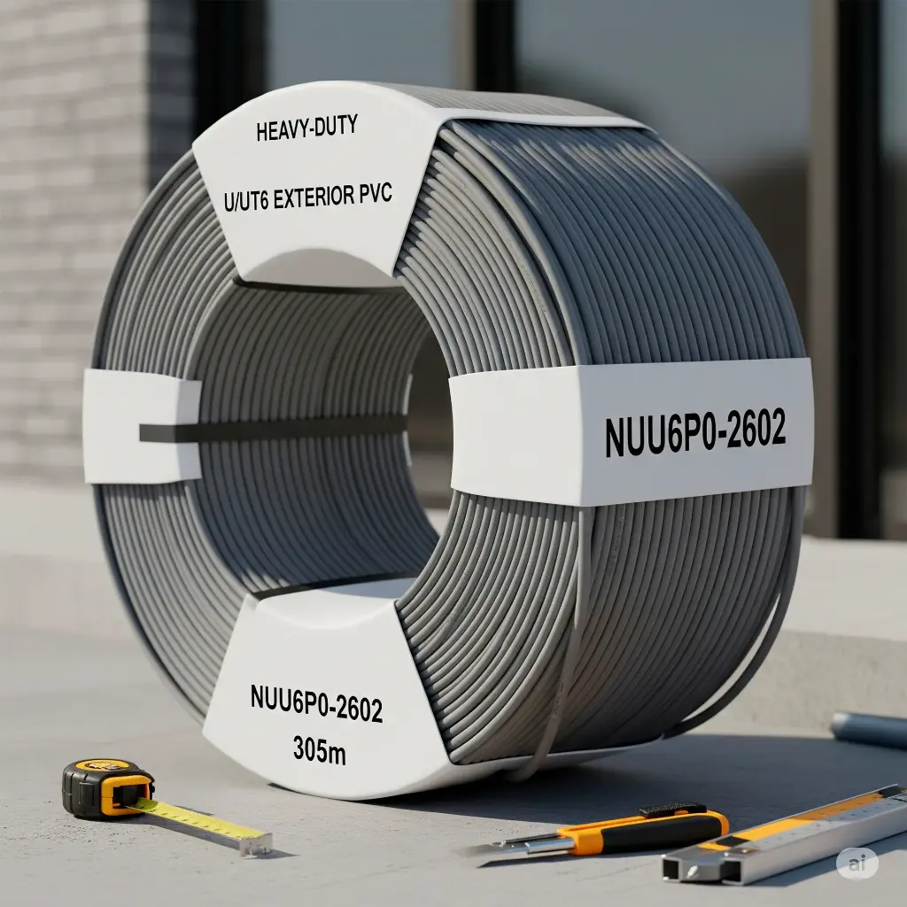 NUU6P0-2602 | CABLE U/UTP CAT6 EXTERIOR PVC 305M