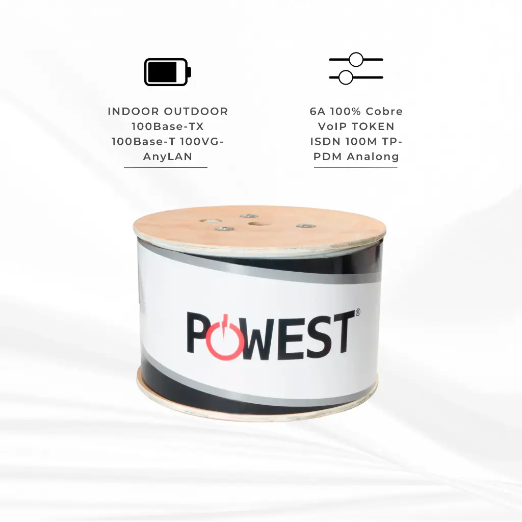 NUU5EP-0509 | CABLE UTP CAT 5E (305MTS) POWEST
