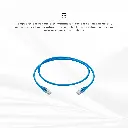 NPC63A-0603 | PACTH CORD 0.9MT (3FT) CAT 6 AZUL NICOMAR