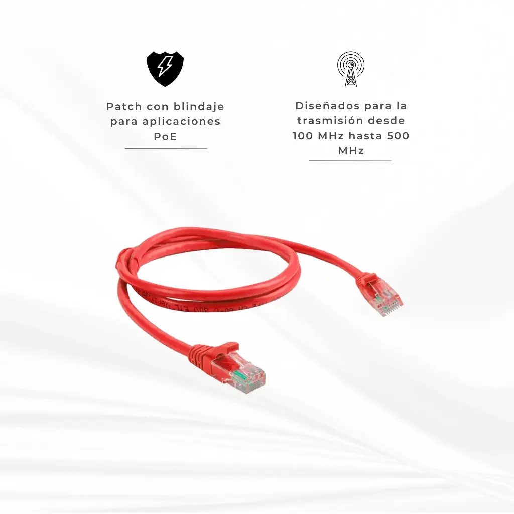 NPC5E3R-1503 | PATCH CORD CAT 5E 3FT ROJO