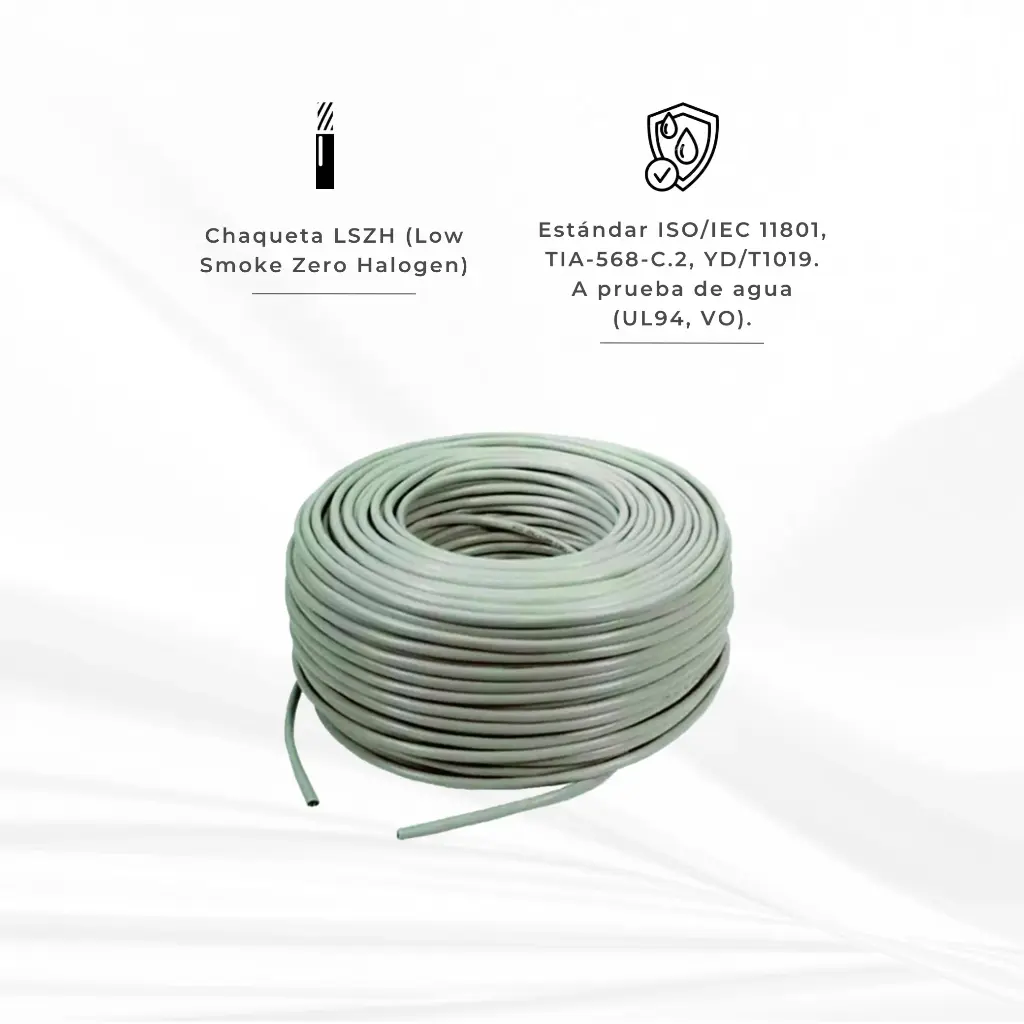 NFU6AL-1606 | CABLE F/UTP CAT 6A LSZH 305MTS