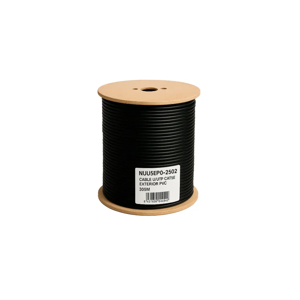 NUU5EP0-2502 | CABLE U/UTP CAT5E EXTERIOR PVC 305M