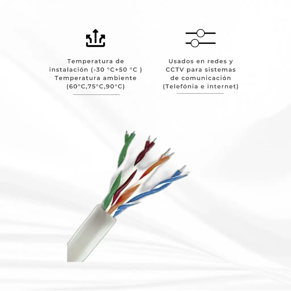 NUU5EP0-2502 | CABLE U/UTP CAT5E EXTERIOR PVC 305M