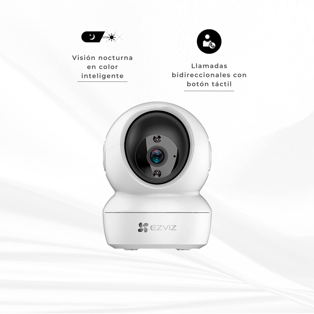 CS-H6c-R105-1L2WF | CAMARA H6C    WIFI  BOTON LLAMADA  PT 2MP WIFI 360° ALARMA  AUDIO BIDIRE