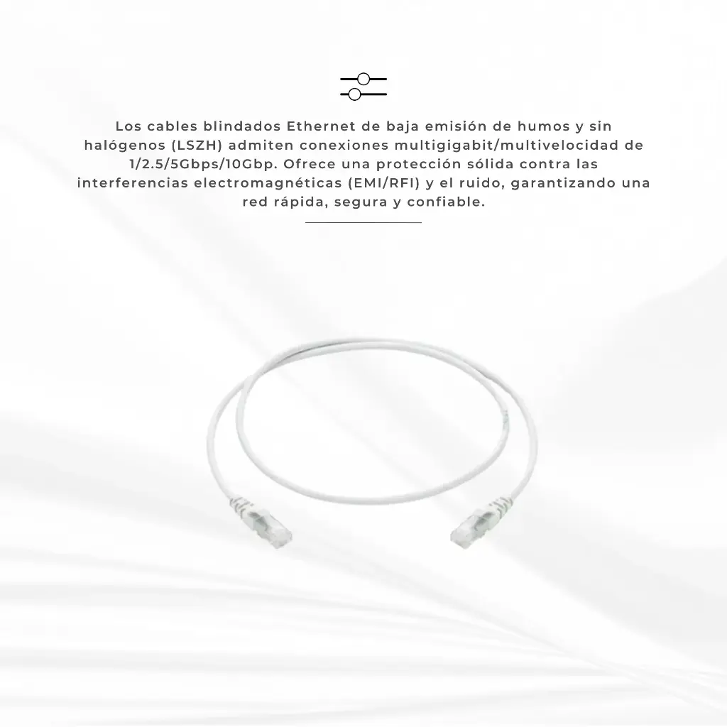 PATCH CORD CAT 6 1.2M BLANCO