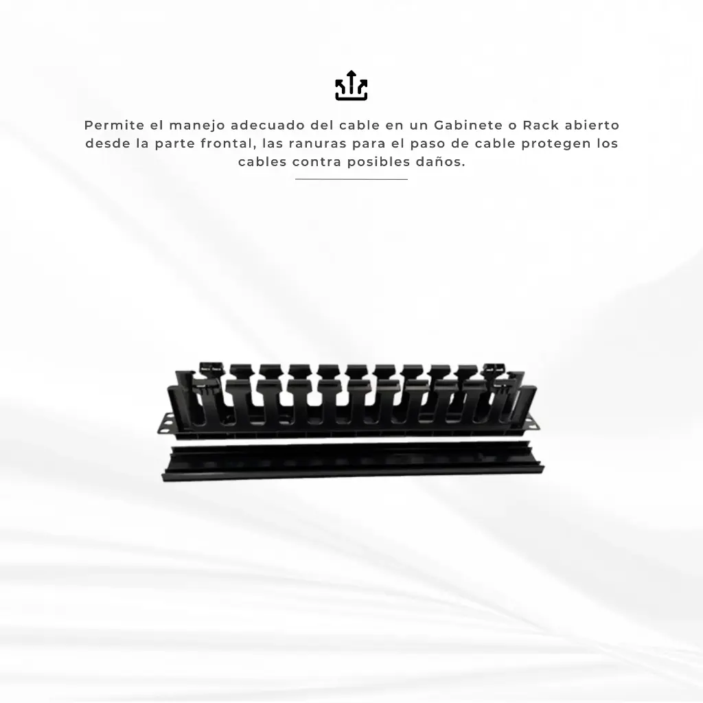 NORHP-2403 | ORGANIZADOR HORIZONTAL PLASTICO 1U 