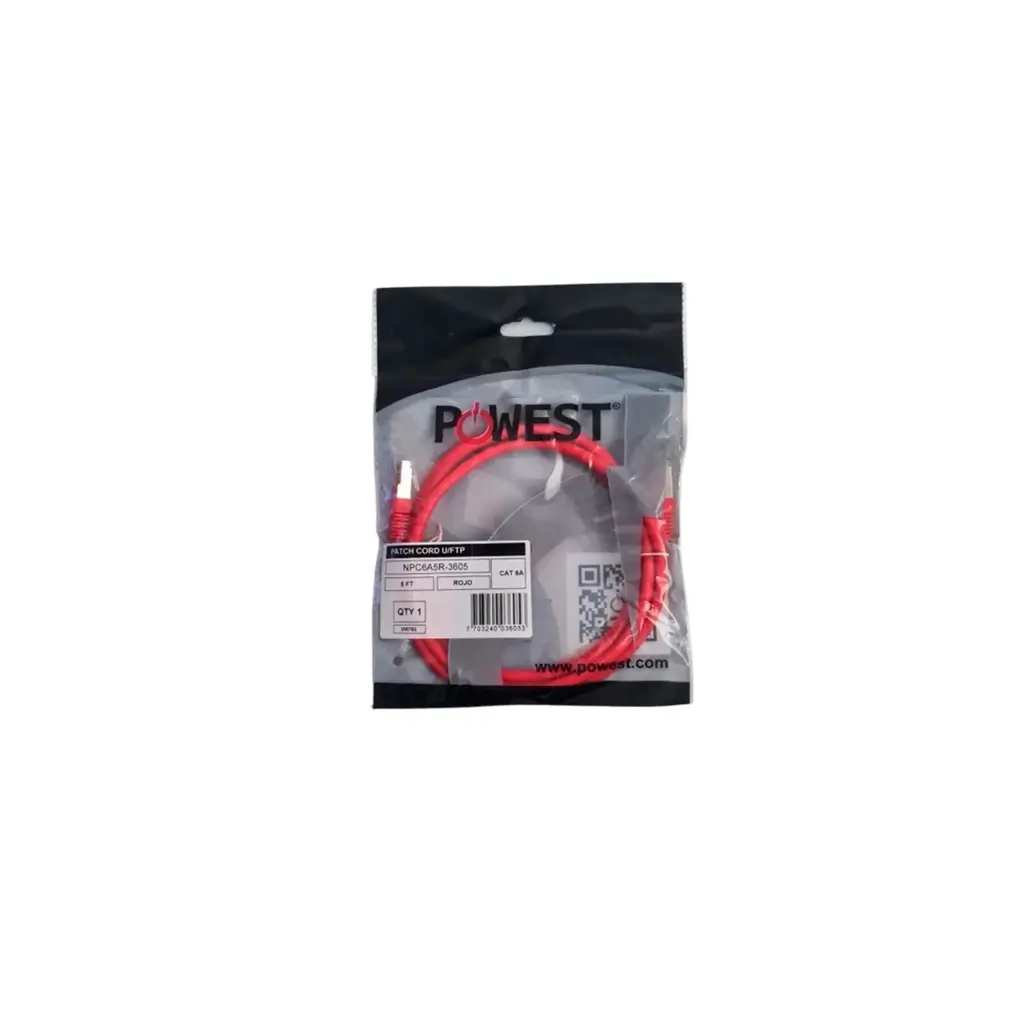 NPC6A7R-3607 | PATCH CORD CAT 6A 7FT ROJO