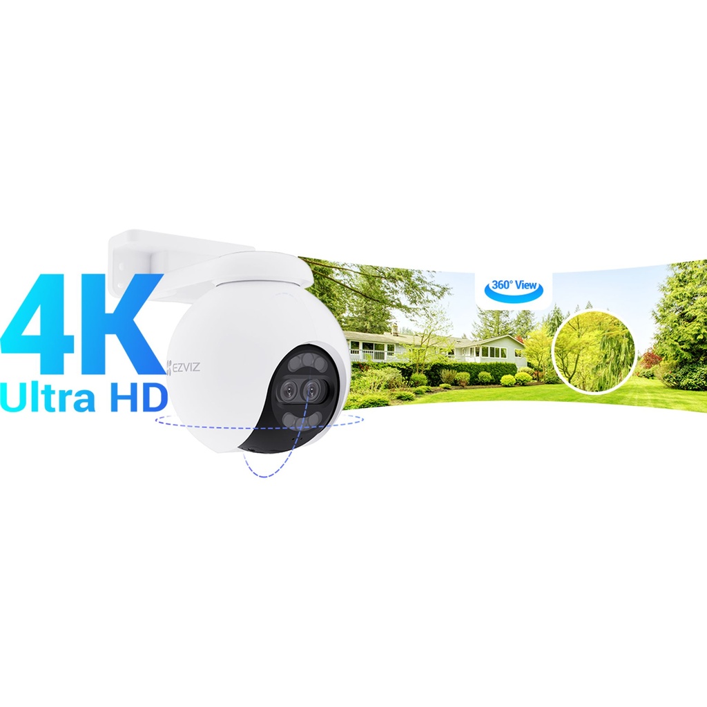 CS-H80X-R100-8G82WKFL | CAMARA DOMO PT 4K DOBLE LENTE AUDIO BIDERECCIONAL