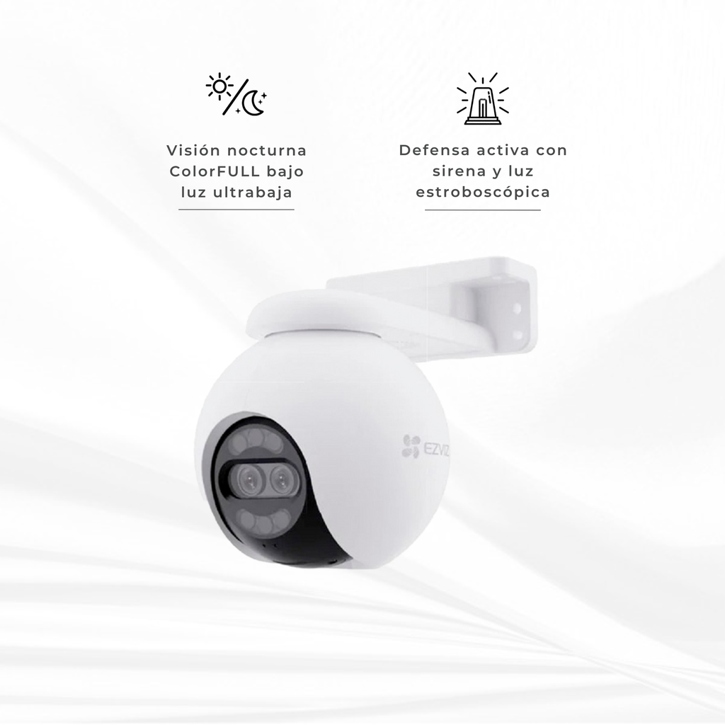CS-H80X-R100-8G82WKFL | CAMARA DOMO PT 4K DOBLE LENTE AUDIO BIDERECCIONAL