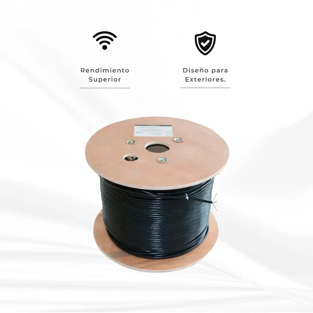 CABLE UTP  EXTERIOR CAT 6 POR 305MTS (S) 