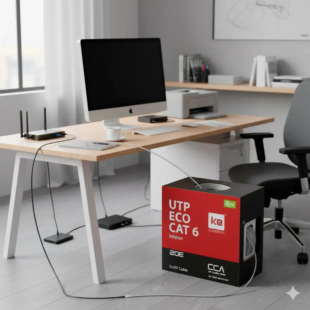 UTP ECO CAT6 | CABLE ECO UTP CAT 6 INTERIOR X305 MTS CAJA ROJA