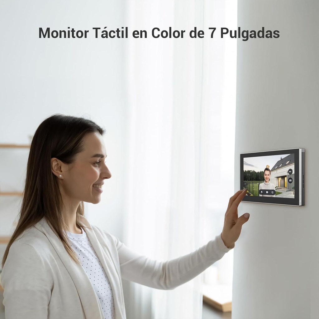 CS-HP7-R101-1W2TFC | VIDEO PORTERO EZVIZ 2K, TACTIL, DESBLOQUEO REMOTO, DETECCION MOVIMIENTO,TIMBRE