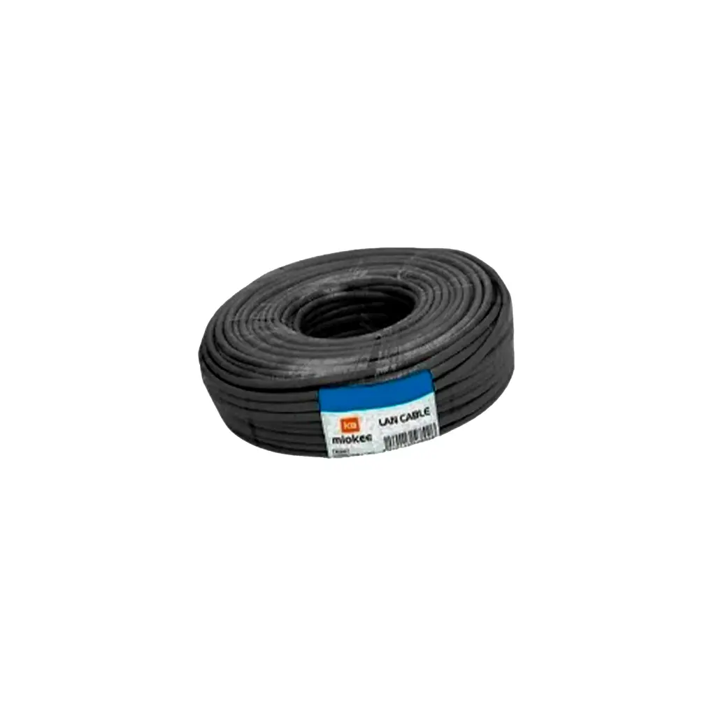 UTPEXTC6100 | CABLE UTP CAT 6 EXTERIOR 100M NEGRO MIOKKE