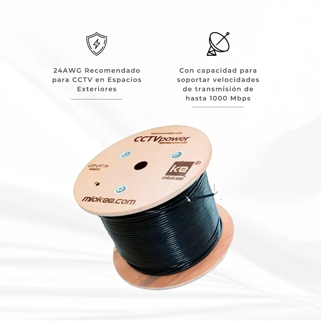 SQLLA | CABLE UTP CAT5E EXTERIOR MIOKEE