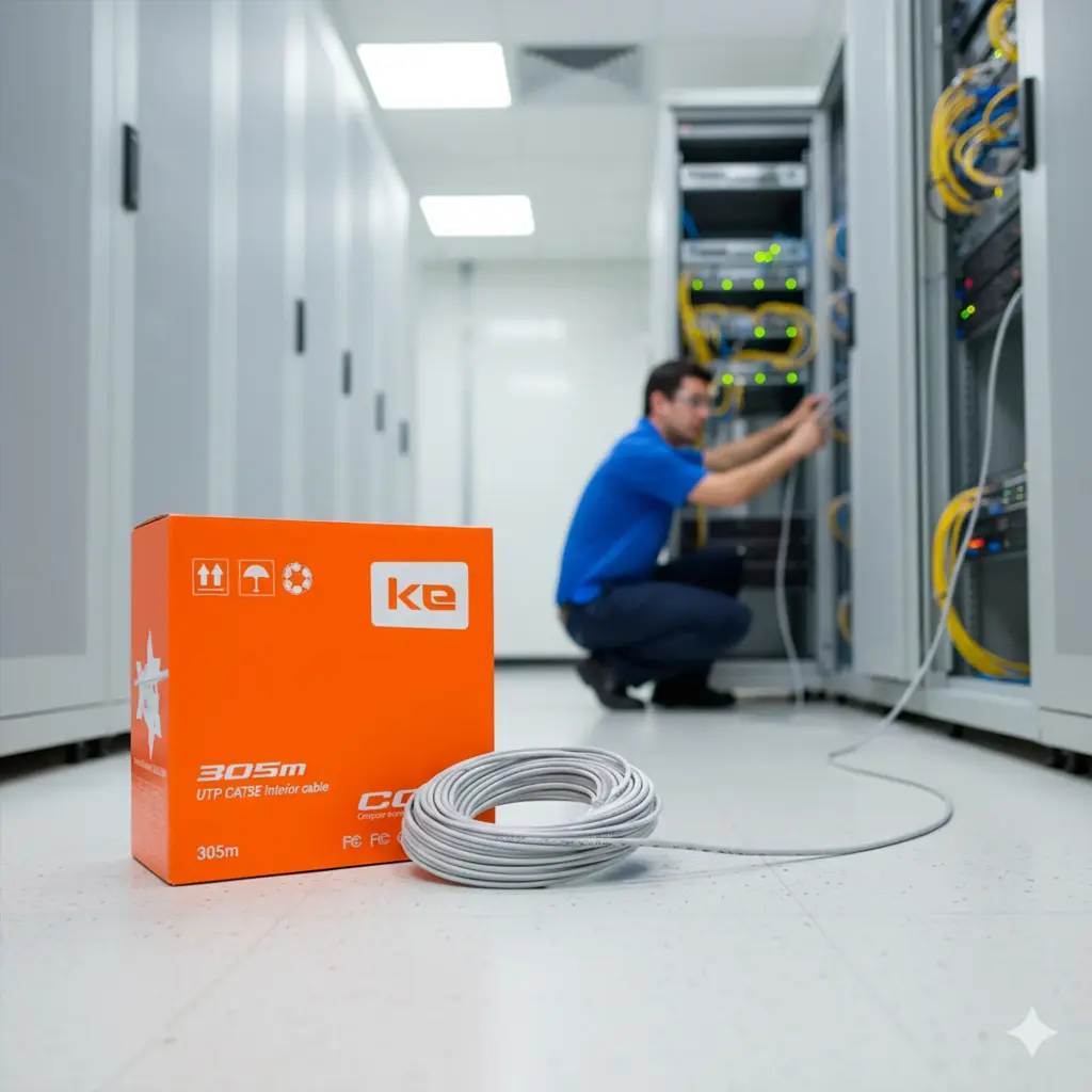 SQLLA | CABLE UTP CAT5E INTERIOR MIOKEE (CAJA NARANJA)