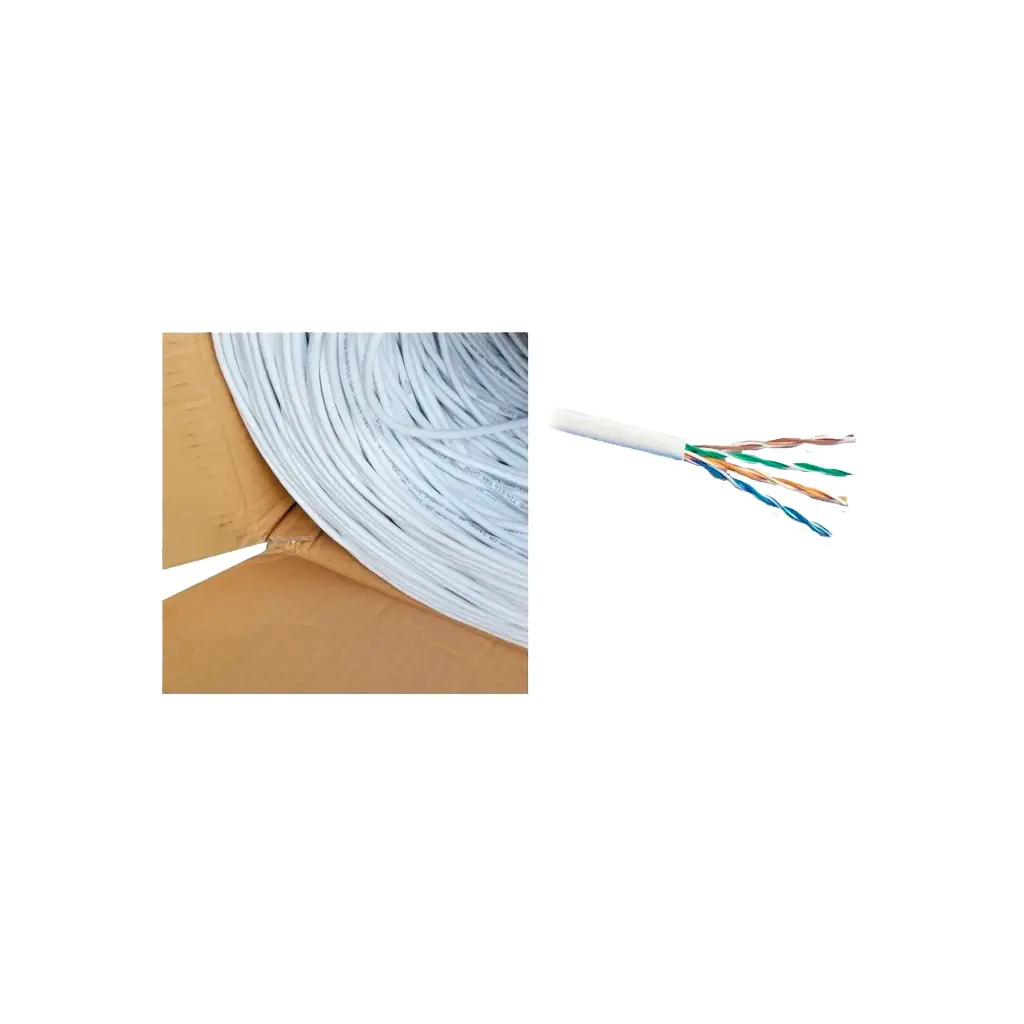 CABLE MIOKEE CAT 6 305MTS WHITE SOFT INTERIOR