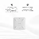 RG-RAP2260(E) | Punto de acceso Wi-Fi 6 de techo para interior 360°, doble banda MU-MIMO 4x4, 3202 Mbps, hasta 512 usuarios, puertos 1 x 2.5GE, 1 x GE, portal cautivo standalone, incluye Reyee Mesh