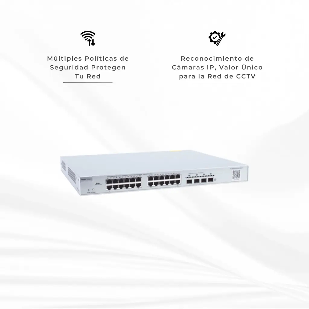 Switch PoE Administrable en la Nube de Capa 2 Gigabit de 24 Puertos, 4 * 10G Enlace Ascendente SFP+, 370W