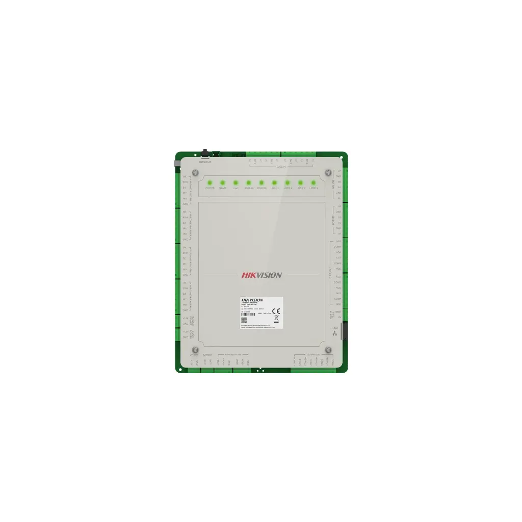 DS-K2624X | Controlador de Acceso 4 Puertas Administrable en la Nube con Hik-Connect Teams / Interfaz Web / 8 Lectores de Huella o Tarjeta / 100,000 Tarjetas / 10,000 Huellas / Incluye Gabinete y Fuente de Alimentación 12Vcd 8 A / Soporta Batería de Respaldo