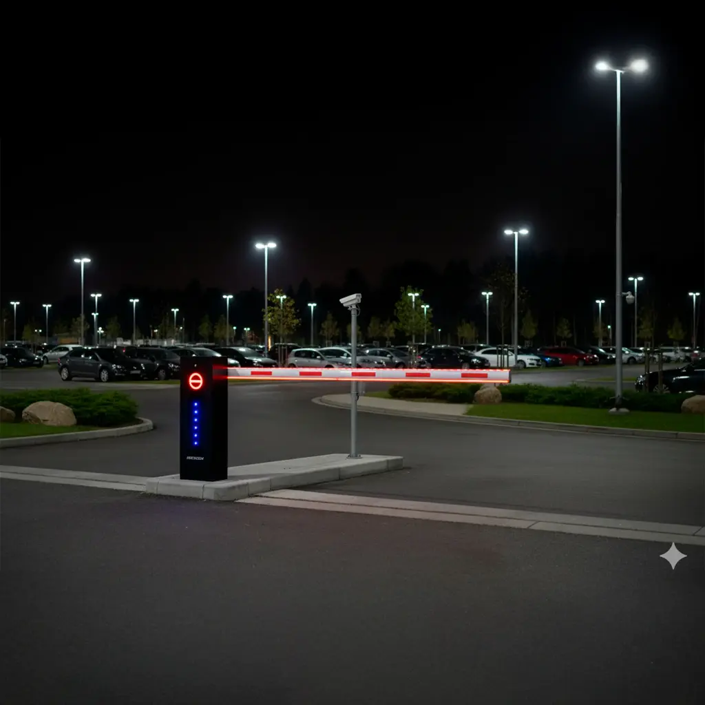 DS-TMG300-DR/A/B | Barrera de poste recto serie 30 con barra de luz LED e indicadores de carrocería