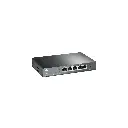 ER605 | Router SafeStream ™ Gigabit Multi-WAN VPN, 1 puerto WAN Gigabit + 1 puerto LAN Gigabit + 3 puertos intercambiables WAN / LAN Gigabit, Soporta los protocolos IPsec/PPTP VPN, Hasta 20 túneles IPsec VPN, 16 túneles PPTP VPN, 16 túneles L2TP VPN, 16 túneles OpenVPN, Integrado con Omada SDN, Administración centralizada en la nube y monitoreo inteligente, Aprovisionamiento Zero-Touch, Acceso en la nube desde Omada APP para fácil administración, el firewall SPI y la defensa DoS protegen a su red de la mayoría de ataques por internet conocidos, filtrado IP/MAC/URL