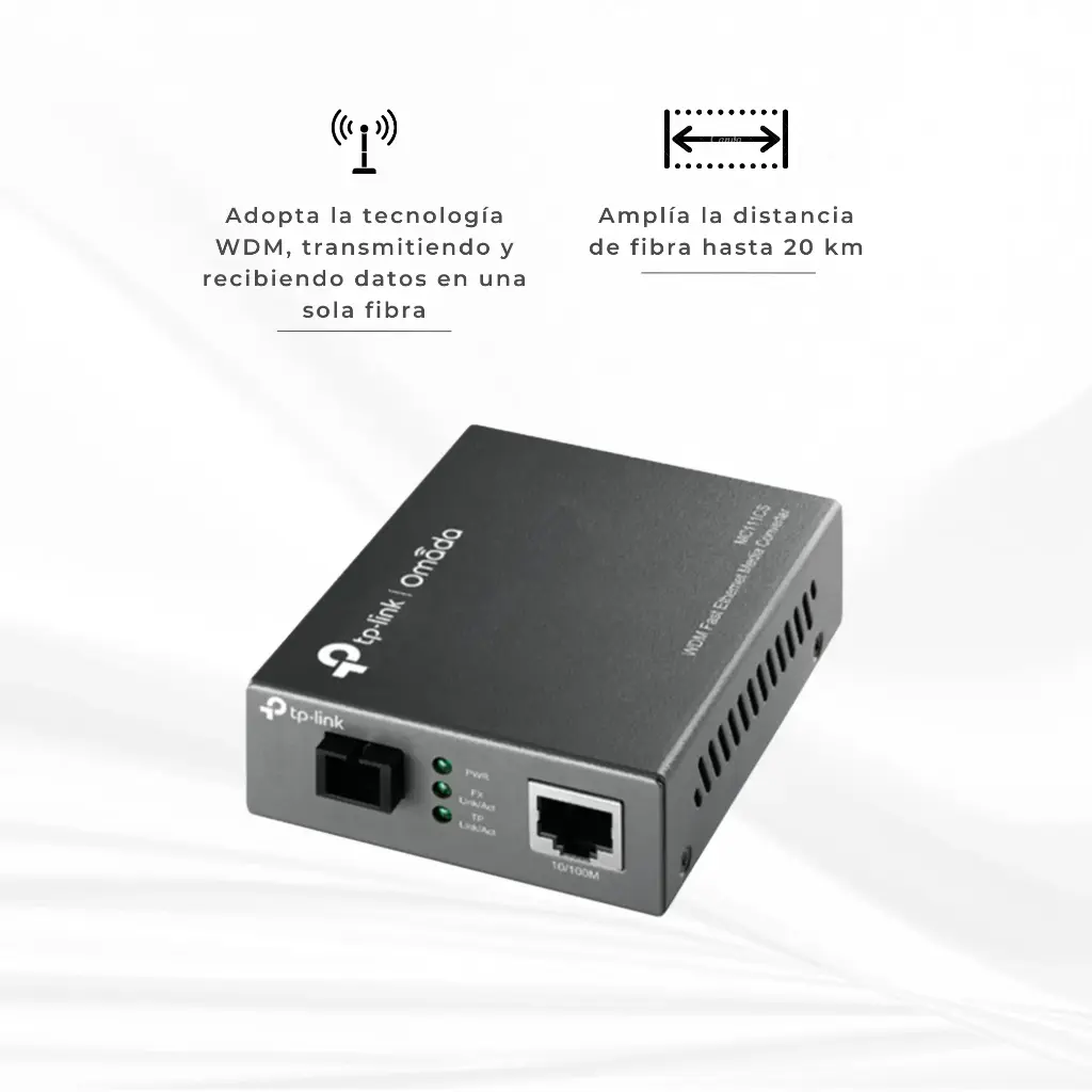 MC111CS/111CS | CONVERSOR MONOMODO 10/100 mbps mc 110 tplink