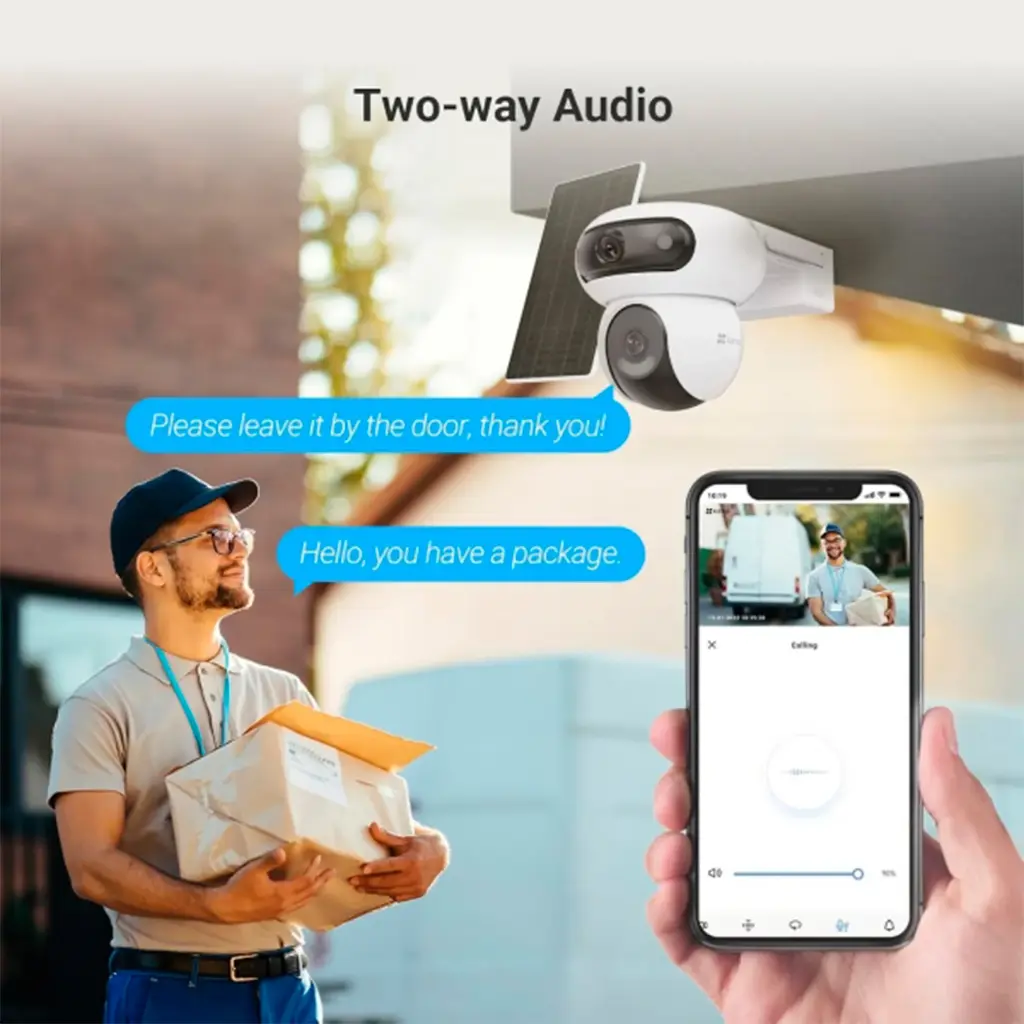 CS-HB90/SP-R100 | KIT DE CAMARA WIFI DOBLE LENTE 4MP + 4MP CON PANEL SOLAR