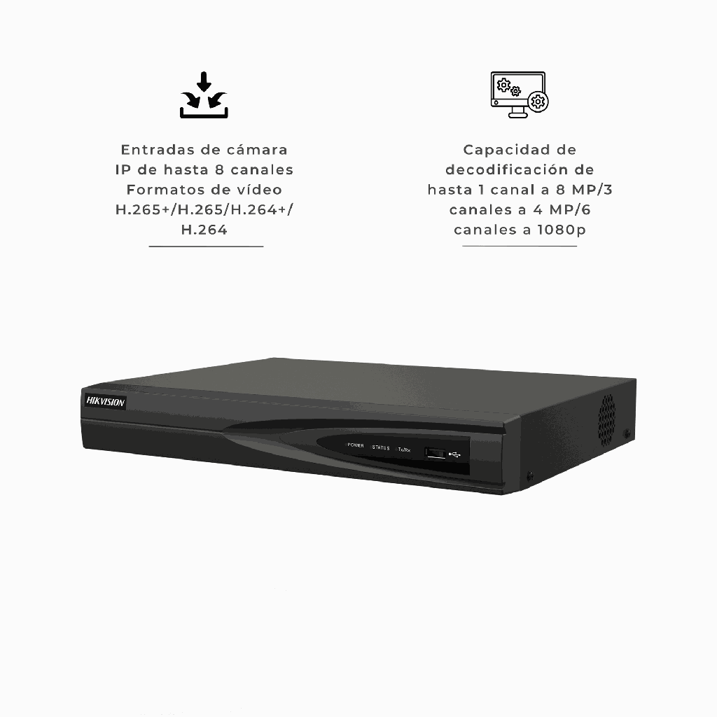 DS-7608NI-Q1/8P | NVR 8CH POE