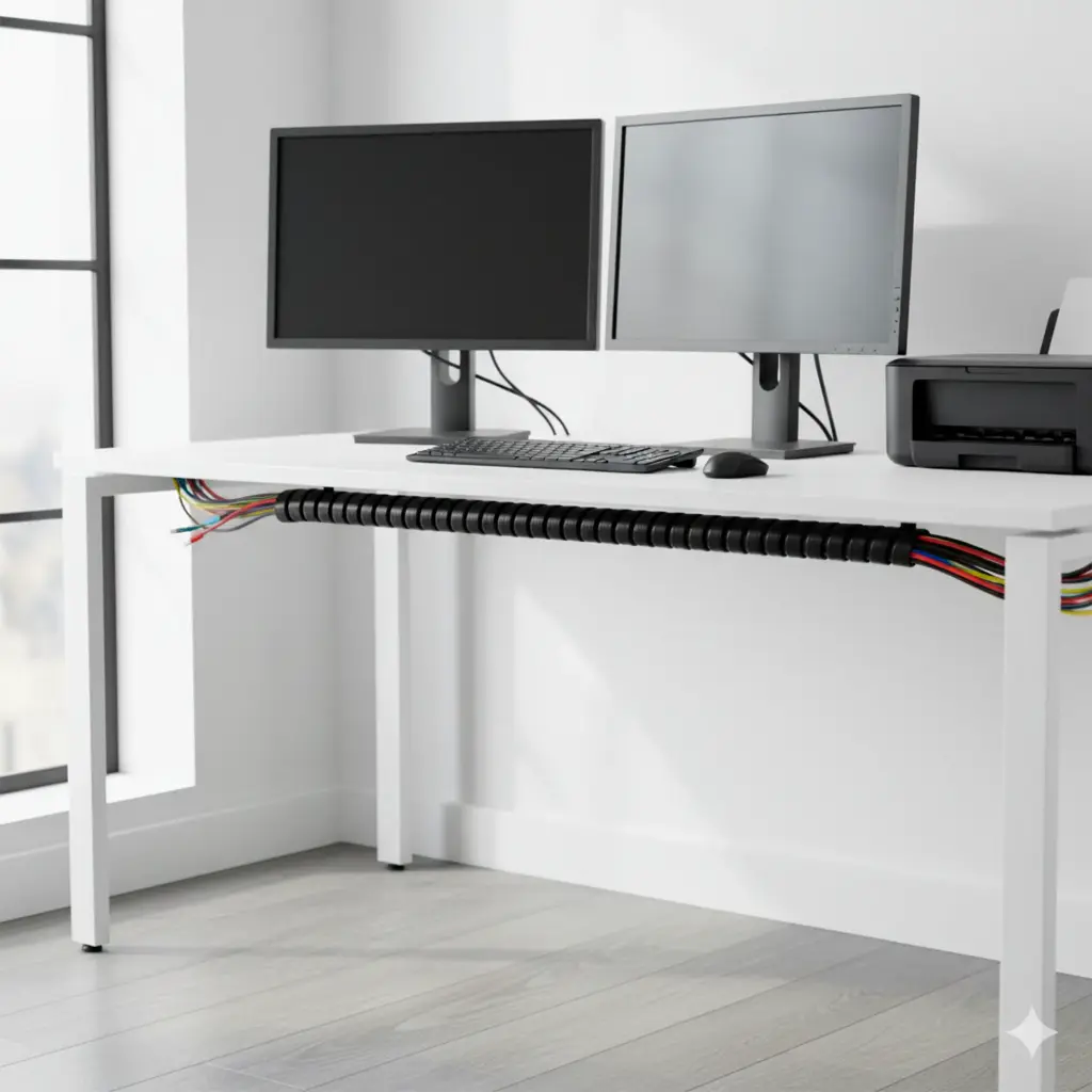 ESPIRAL PLASTICA 6MM DEXSON X 10MTS NEGRO