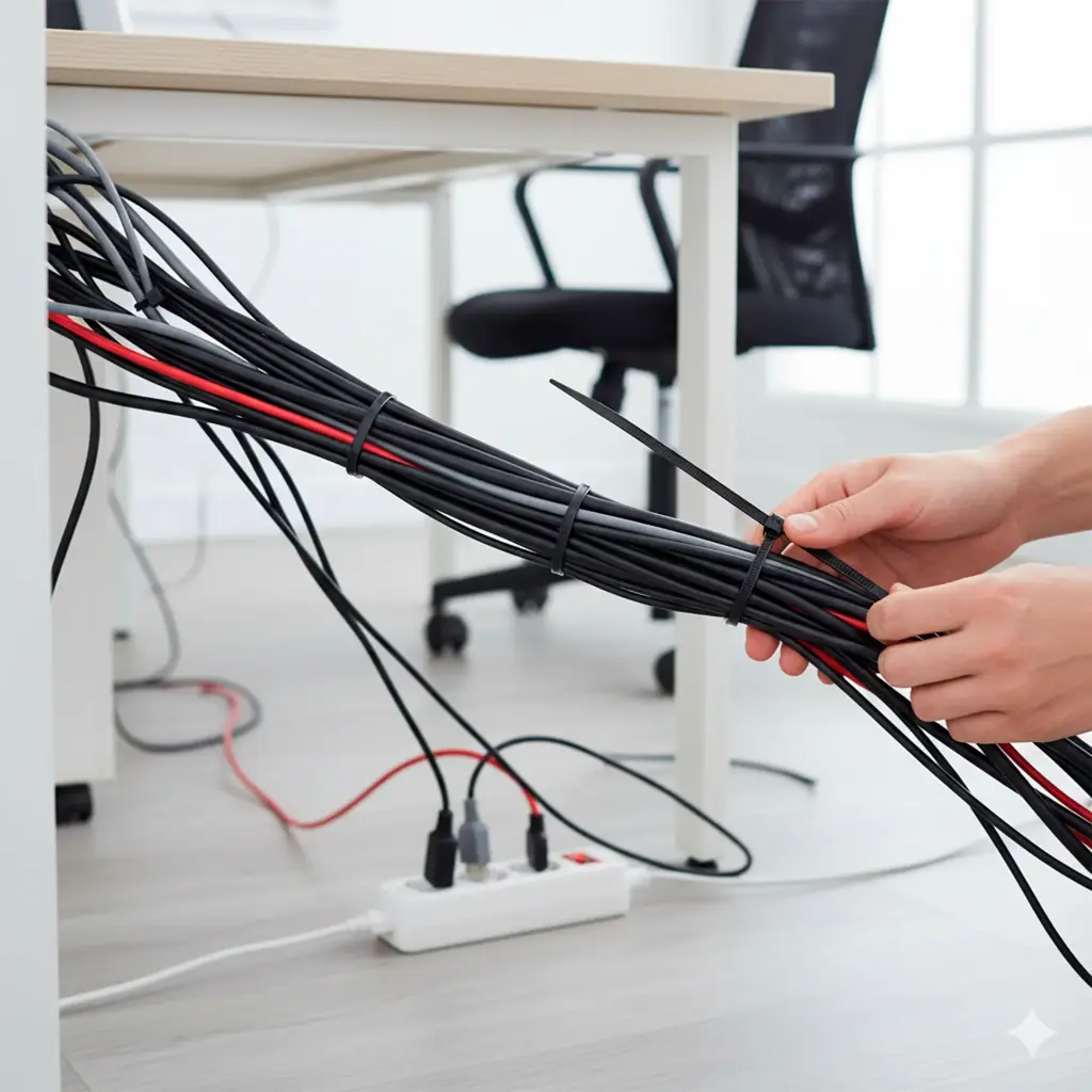 AMARRES PLASTICOS 8' NEGROS