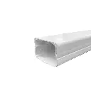 CANALETA BLANCA LISA 60X40 CON DIVISION 