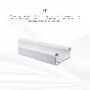 CANALETA BLANCA LISA 100X45 