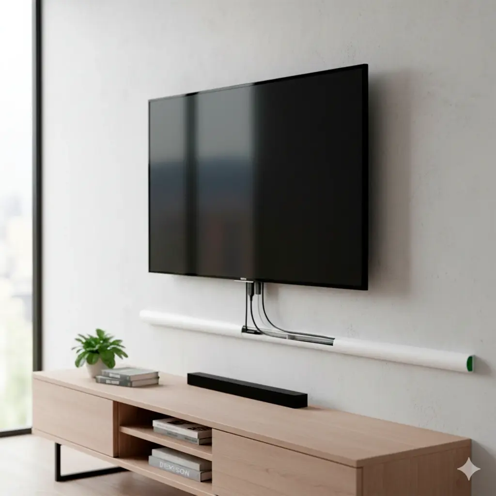 CANALETA BLANCA 40X12 CON DIVISION Y CON AHDESIVO