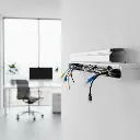 CANALETA BLANCA LISA 60X40 SIN DIVISION 