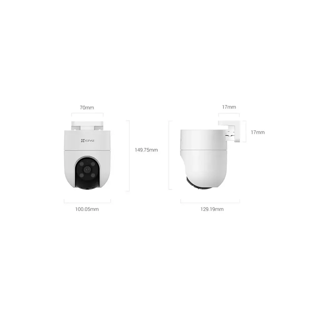 CS-H8C-R200-1J5WKFL | H8c Pro 3k Cámara De Seguridad Wifi 5MP Exterior Color Blanco
