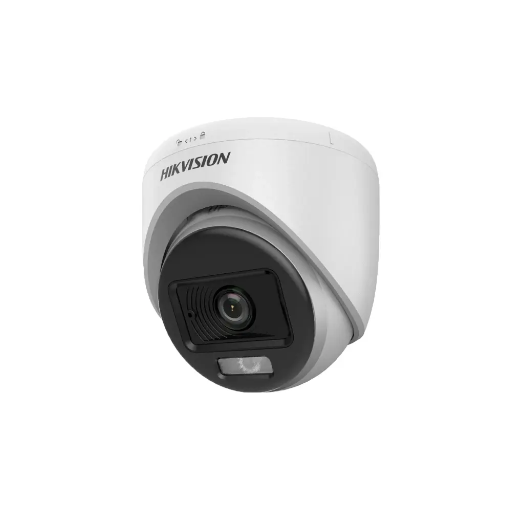 DS-2CE70KF0T-LPFS | Cámara de torreta fija para interiores con luz híbrida inteligente 3K ColorVu