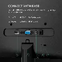 22B35HM23  -	 Monitor AOC LED Profesional plano 21.5 VA Full HD (1920 X 1080) / 120Hz / 1 ms / VGA / HDMI /Base Fija / Kensington Lock / Adaptive Sync