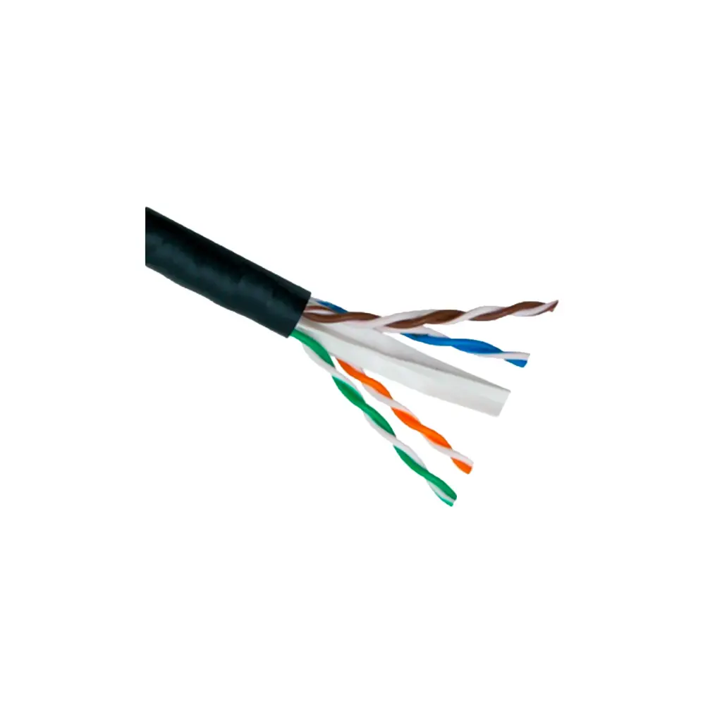 LPSUTPCAT6EXT | NUEVO CABLE UTP CAT 6 EXTERIOR DOBLE CHAQUETA  NEGRO X 305MTS LPS