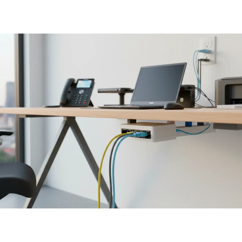 DS-3E0105D-O | Switch No Administrable de Escritorio de 5 Puertos 10/100 Mbps