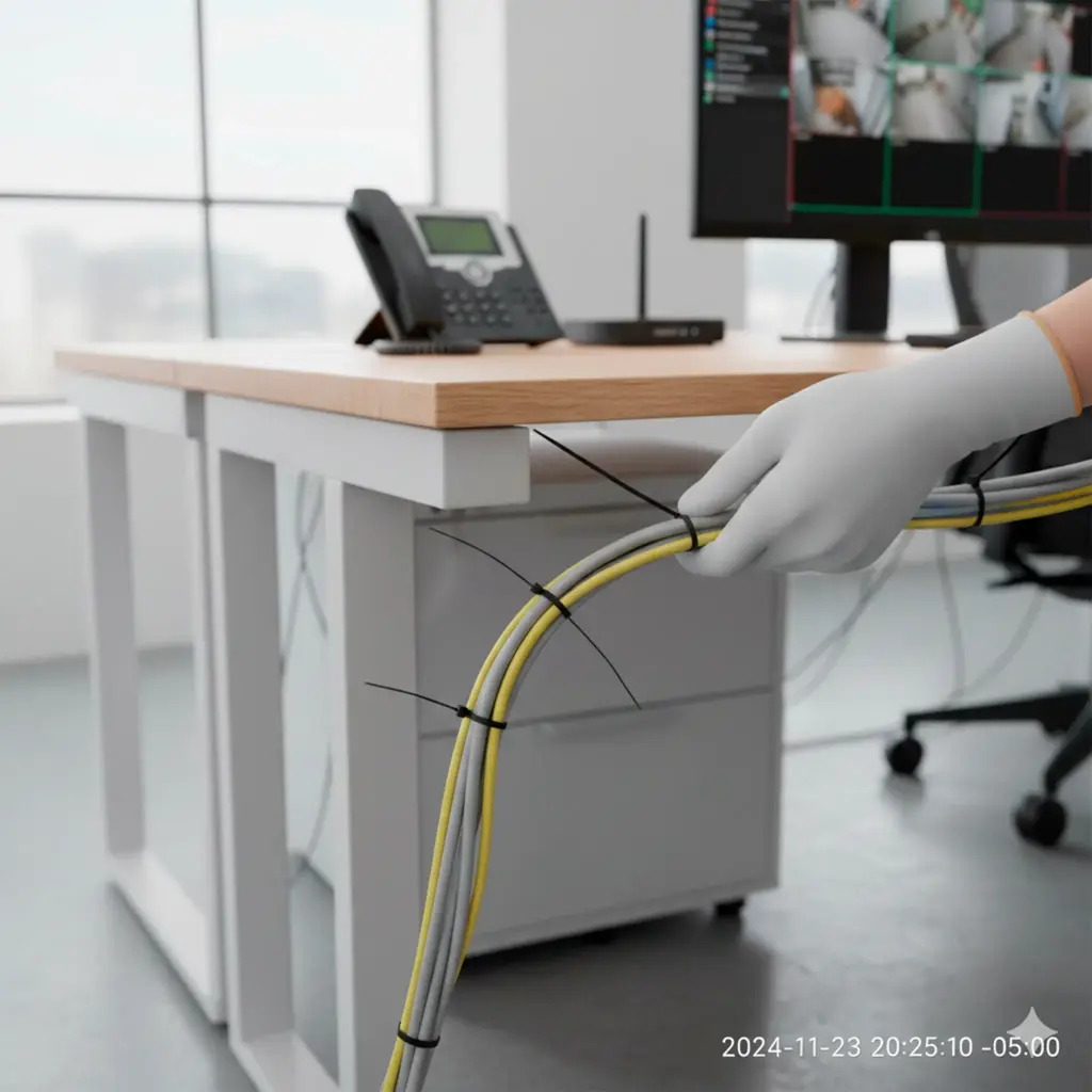 AMARRES DE 6 PULGADAS 15CM NEGROS