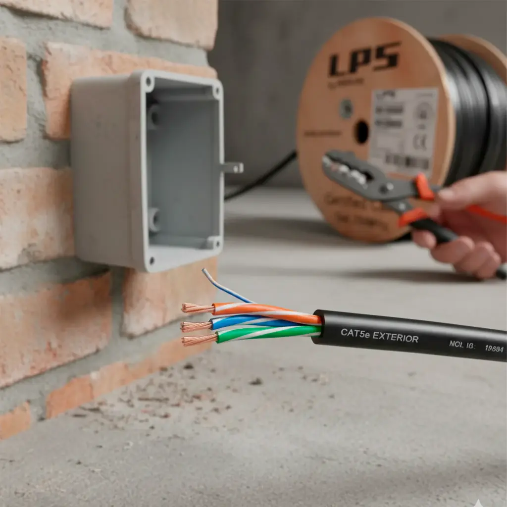 LPSUTPCAT5EXT-1 | (NUEVO) CABLE UTP CATEG 5 EXTERIOR ROLLO X 305MT ALEACION 