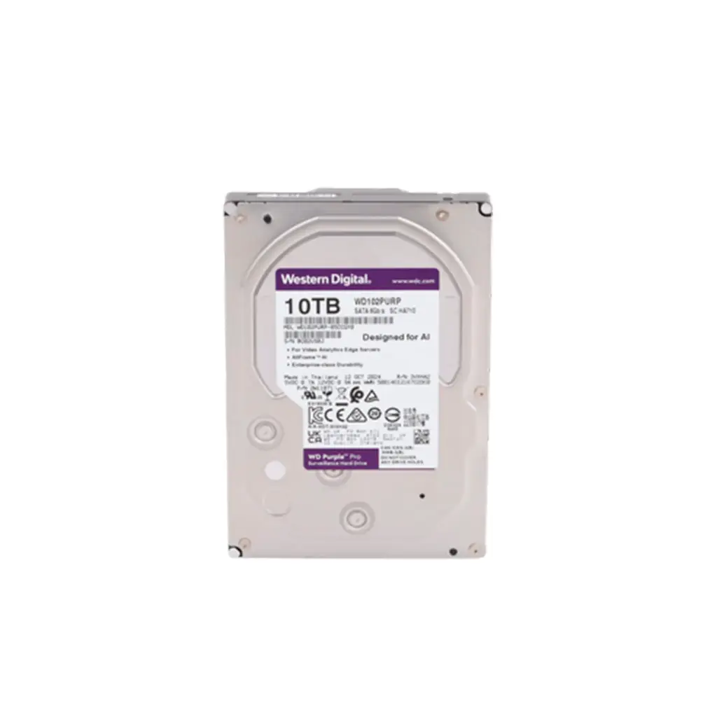 WD102PURP | HDD 10TB 7200RPM PARA SOLUCIONES DE VIDEO INTELIGENTE