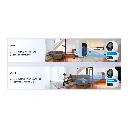 CS-TY7-R100-8G44WF   -  Dual 2K+ resolución Sensor de Imagen: CMOS de escaneo progresivo de 1/3” Velocidad de Obturación: Obturador auto adaptativo Lente Fija: 2.8 mm @ F1.6, ángulo de visión: 108° (diagonal), 92° (horizontal), 50° (vertical) Lente PT: 6 mm @ F1.6, ángulo de visión: 60° (diagonal), 51° (horizontal), 28° (vertical) Montura del Lente: M12 Día y Noche: Filtro de paso infrarrojo con cambio automático Reducción de Ruido (DNR): Reducción digital de ruido 3D Rango Dinámico Amplio (WDR): Rango dinámico amplio digita)