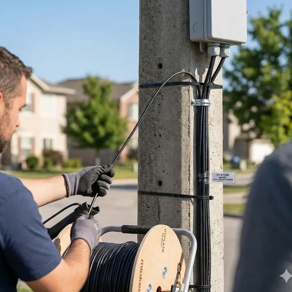 01-01398|  NUEVO MIOKEE CABLE UTP CATG 6 EXTERIOR X 305 MTS 